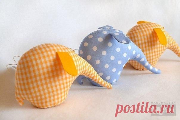 Забавные слоники :) Выкройка