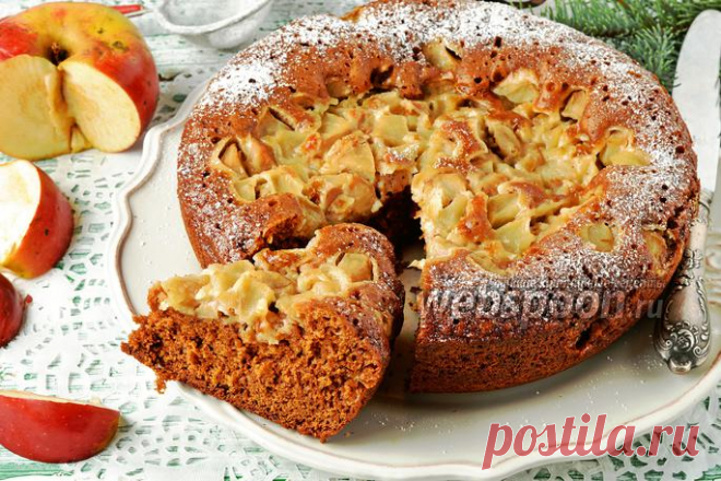 Коврижка с яблоками