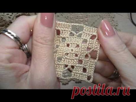 Мотив-салфетка, мастер-класс, часть 1.