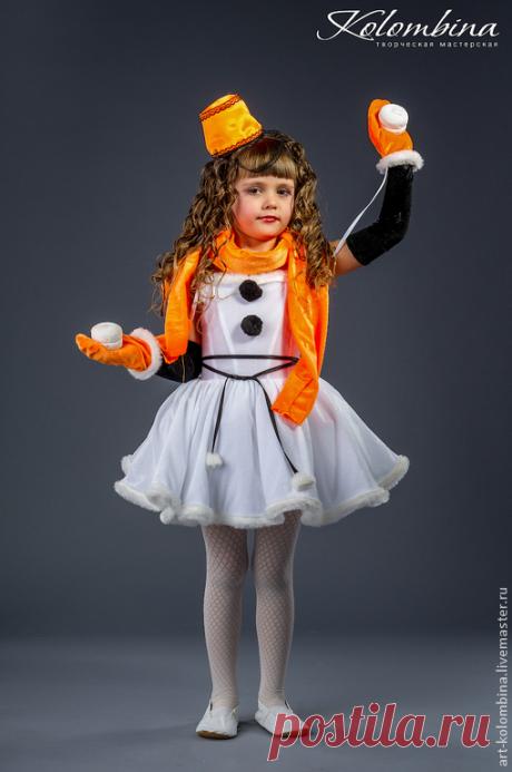 Купить Костюм снеговика - рыжий, костюм снеговика, снеговик, новогодний костюм, карнавальный костюм, велюр