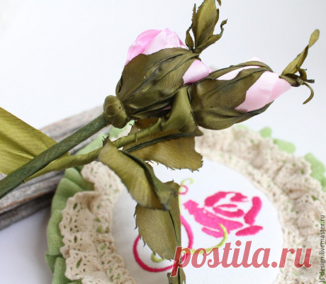 Мастер-класс: роза из тафты «100 лепестков» – Ярмарка Мастеров