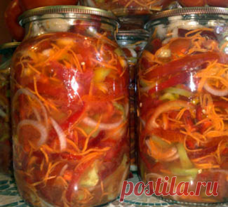 Маринованый салат на зиму.