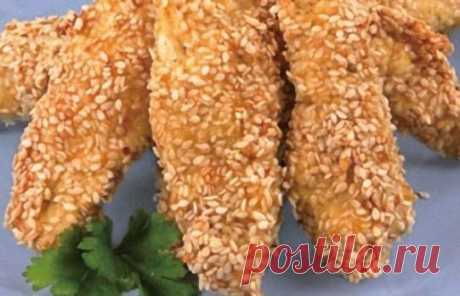 Вкусные куриные пальчики.