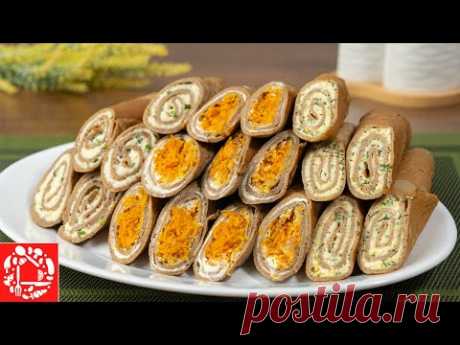 Печеночные Рулетики 3 Вида Начинки! Невероятно вкусные Печеночные Блины!