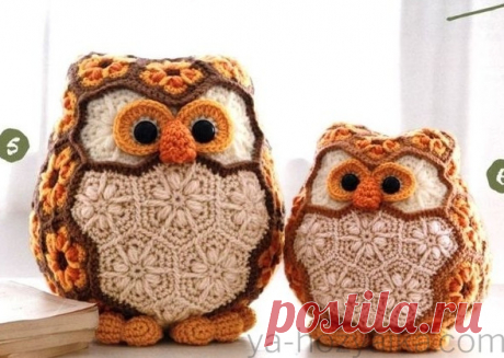 Подушки игрушки совушки крючком. Игрушка сплюшка связать крючком