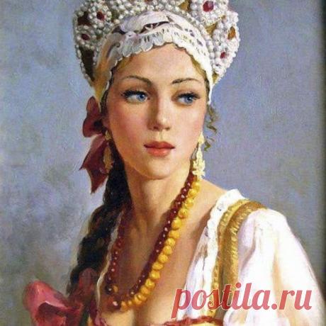 Русские красавицы художника Владислава Нагорнова