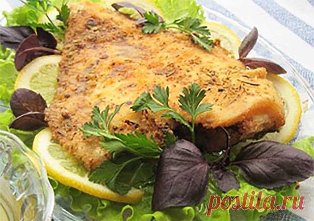 Камбала с оригинальным соусом.