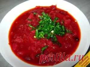 постный борщ