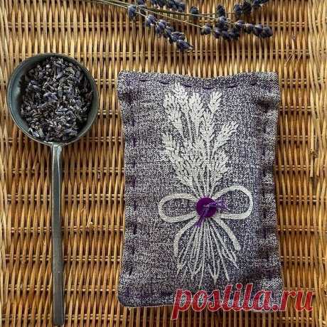 Block Printed Lavender Sachet — Made on 23rd
