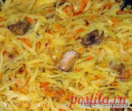 Тушёная капуста с грибами « Рецепты Надежды