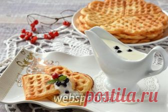 Нежные йогуртовые вафли рецепт с фото, как приготовить на Webspoon.ru