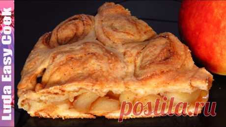 НОВЫЙ Необычный ПИРОГ Яблочный Синнабон на творожном тесте | APPLE PIE CINNABON Необычный, но Очень Простой и Такой ВКУСНЫЙ Пирог с яблоками и корицей. Яблочный пирог из творожного теста с корицей, Новый рецепт. ПОДПИШИСЬ НА МОЙ КУЛИНАРН...