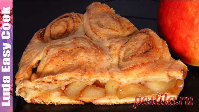 НОВЫЙ Необычный ПИРОГ Яблочный Синнабон на творожном тесте | APPLE PIE CINNABON Необычный, но Очень Простой и Такой ВКУСНЫЙ Пирог с яблоками и корицей. Яблочный пирог из творожного теста с корицей, Новый рецепт. ПОДПИШИСЬ НА МОЙ КУЛИНАРН...