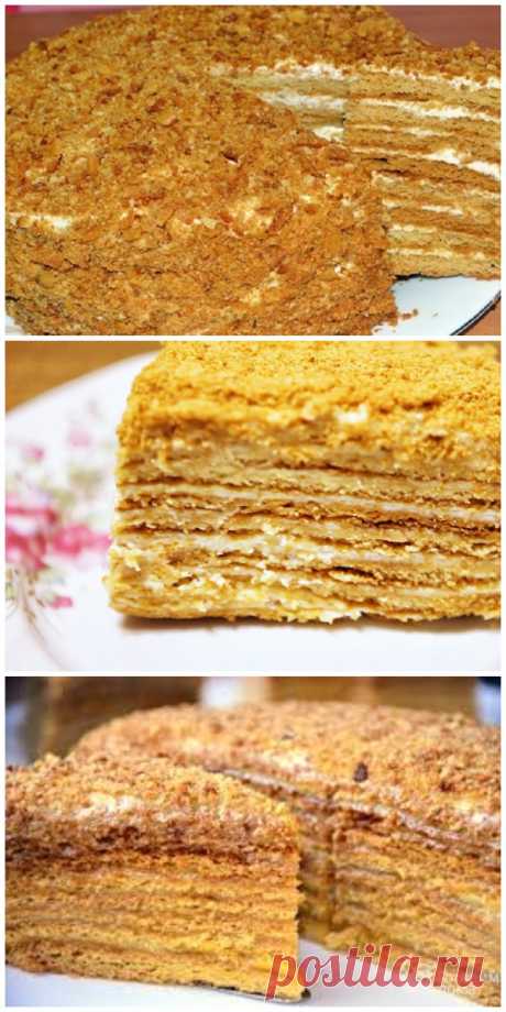 Рецепт СССР торт «Медовик». Порядком вкуснее, чем в магазине!