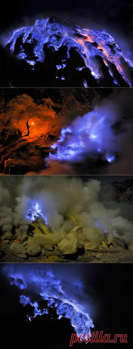 Лучшие фотографии со всего света - Kawah Ijen - вулкан с голубой лавой