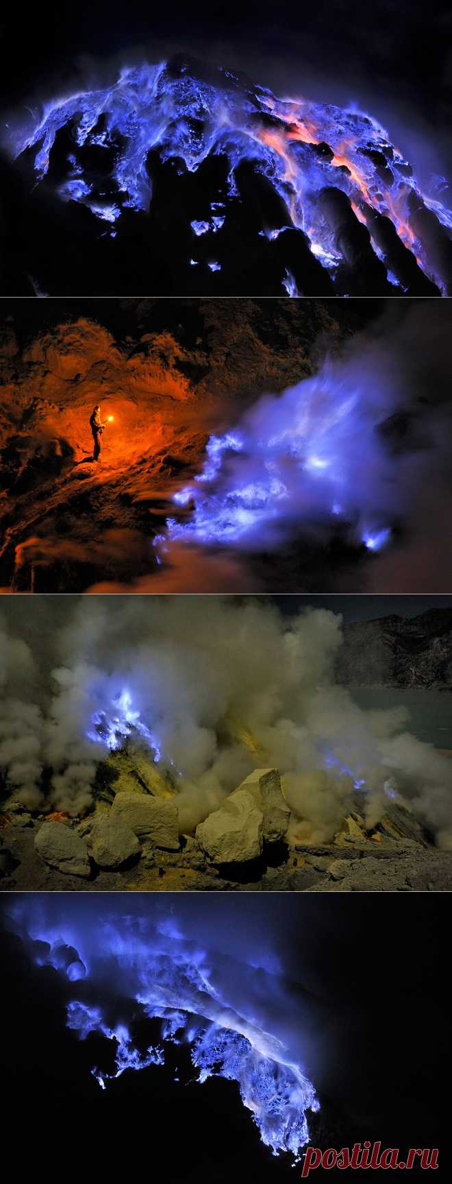 Лучшие фотографии со всего света - Kawah Ijen - вулкан с голубой лавой