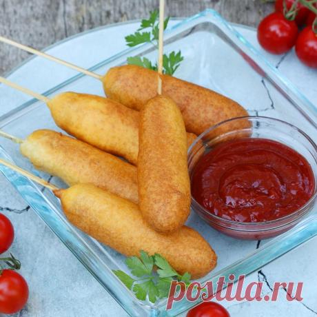 Корн-дог - ковбойская вкуснятина на палочке. Мой рецепт | Горчица | Яндекс Дзен