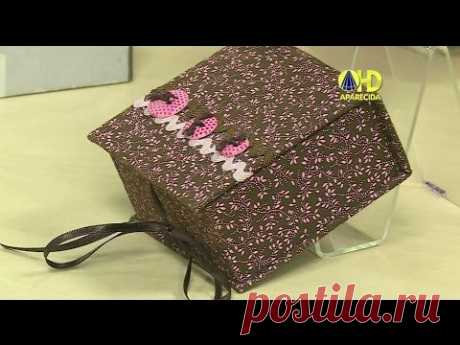 ▶ Vida com Arte | Caixa Francesa em Cartonagem por Catiane Gobbi - 01 de Setembro de 2014 - YouTube