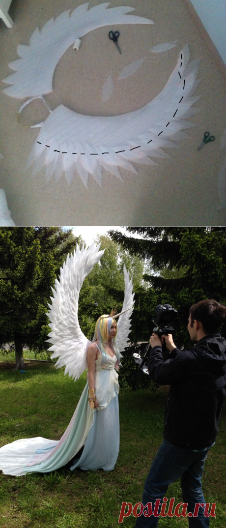 Как сделать крылья средних размеров за один вечер. / Крафтеры и рукоделы / Табун - место, где пасутся брони