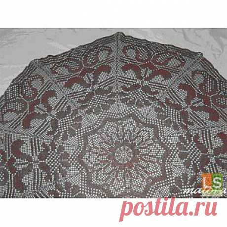 Скатерть на стол &amp;laquo;Шоколадные узоры&amp;raquo; - Ручная работа на LangeSTORE - Ручная работа LS - Эксклюзивные и Авторские HandMade изделия ручной работы вы можете купить и продать на портале LangeSTORE