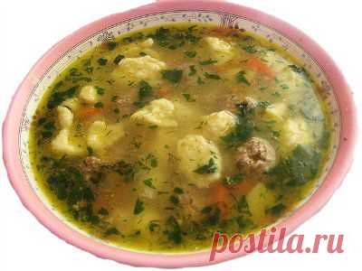 Суп с галушками и фрикадельками | Вкус жизни