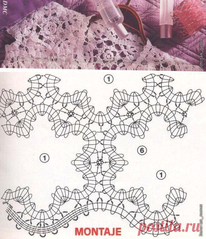 Кофточка брюгге крючком.