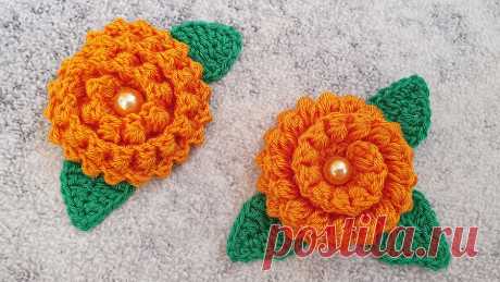 Очаровательные цветы крючком из остатков пряжи. Мастер-класс! | Natali_crochet | Яндекс Дзен