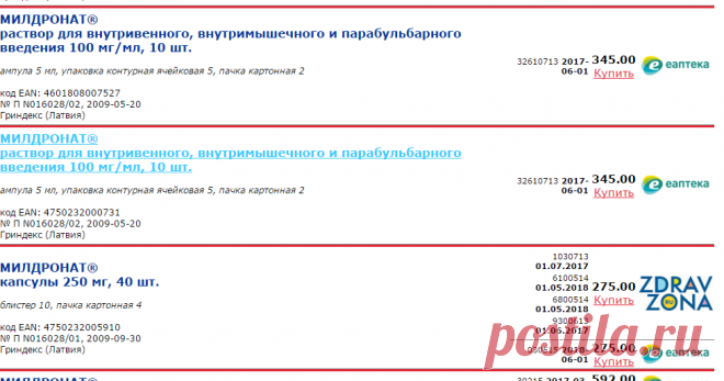 Описание МИЛДРОНАТ (Mildronate) - Энциклопедия РЛС: инструкция по применению препарата МИЛДРОНАТ и состав, отзывы, противопоказания, МИЛДРОНАТ® по низким ценам в аптеках
