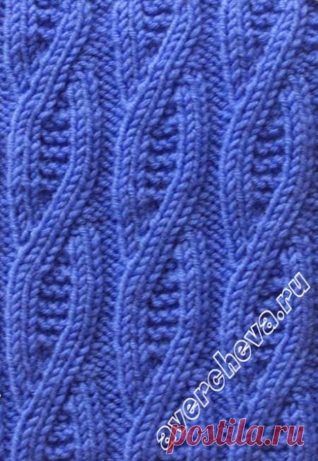 Узор 712 | каталог вязаных спицами узоров
