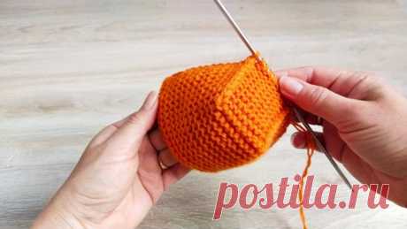 Вязание с ПЯТКИ 😲 КАК ЖЕ ПОНРАВИЛСЯ ЭТОТ СПОСОБ ☺️ СЛЕДКИ БЕЗ ЕДИНОГО ШВА 😊на двух спицах ✅