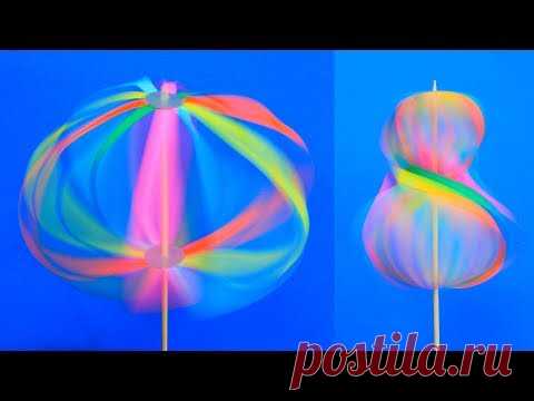 Антистресс Крутилка Радуга из бумаги - YouTube