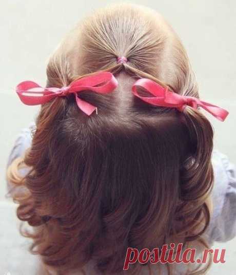 Прически для любимых дочек с помощью резиночек ☝🎀