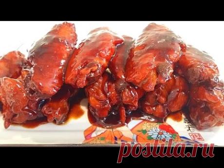 Жареные куриные крылышки в красном соусе по-китайски - Простые рецепты Овкусе.ру