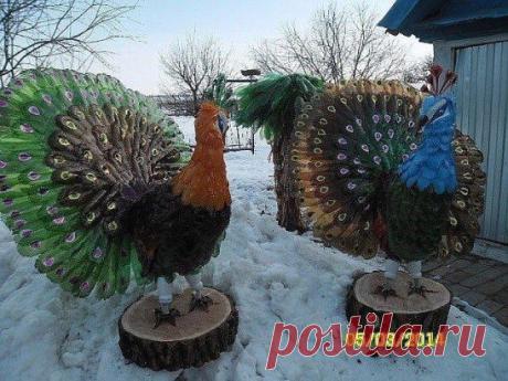 из пластиковых бутылок