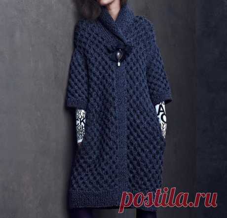 Кардиган, свитер, юбка из коллекции дизайнера Kim Haller Fall 2015