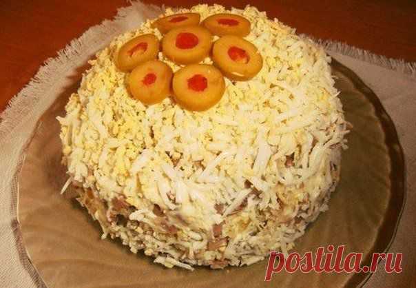 Салат с языком