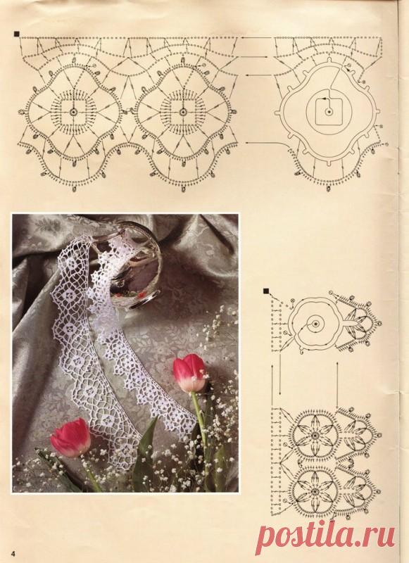 Огромная подборка каймы крючком