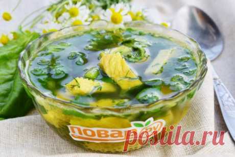 Суп со шпинатом и яйцами - пошаговый рецепт с фото на Повар.ру