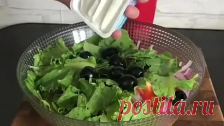 Салатик греческий любимый рецепт
