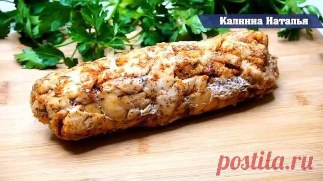 Мраморный рулет На Новогодний стол из простых продуктов!