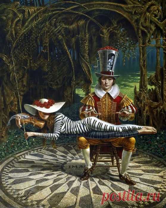 Illusions of Absurdity. Imagine (in memory of John Lennon), Michael Cheval (Михаил Хохлачев), арт галерея живописи. Страница get.