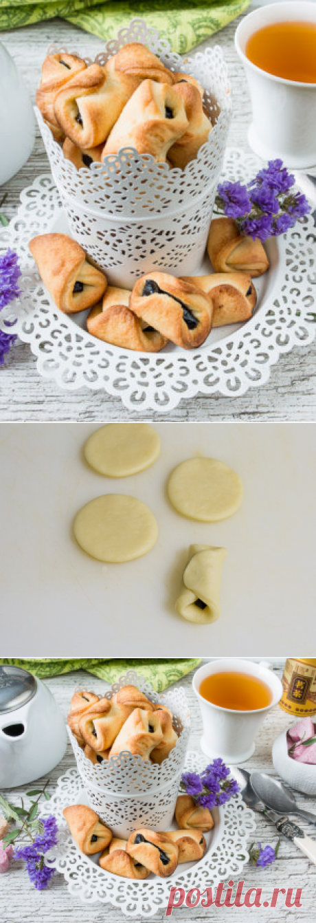 Творожное печенье с черносливом