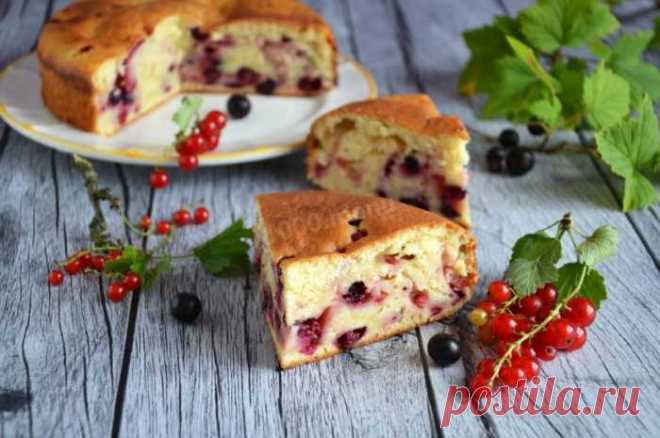 Пирог на кефире с ягодами в духовке. 2 вкусных рецепта — Сад Заготовка