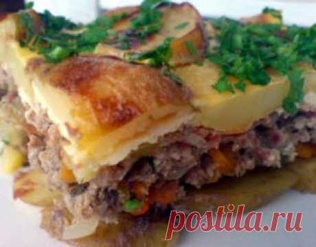 Запеканка мясная с картофелем в мультиварке - Запеканка в мультиварке от 1001 ЕДА