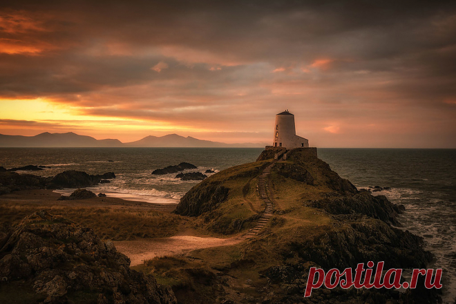 Llanddwyn Island, Anglesey, Wales by Karl Dyson This shot came after a good soaking from a different vantage point on Llanddwyn Island. The tide was in and the waves were strong so I headed up to the edge of the cliffs and started to take a series of images as the sky started to light up from the cloudy sunrise. Time and Read More   lp-mag.com/a65dv