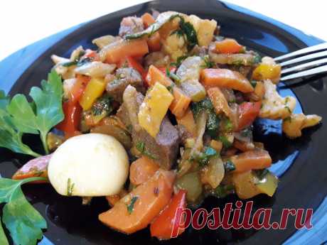 Аппетитное овощное рагу с мясом - рецепт с фото пошагово