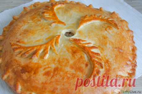 Пирог с рыбой и рисом | Вкусные рецепты