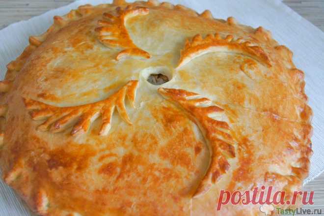 Пирог с рыбой и рисом | Вкусные рецепты