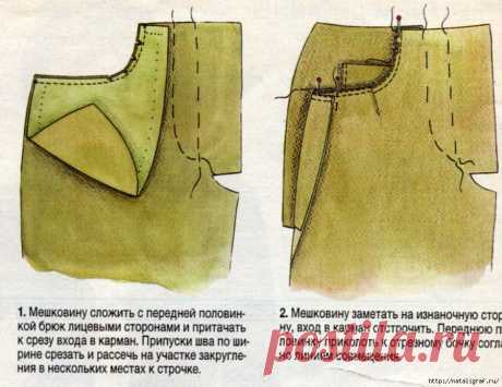 Советы по шитью: карман с отрезным бочком