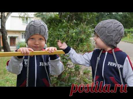 Шапка «Магистраль» для мальчика спицами | Boy’s hat “Highway” free knitting patterns